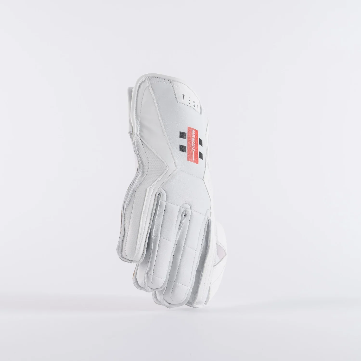 GRAY NICOLLS TEST WHITE WICKET KEEPING GLOVES - Image 3