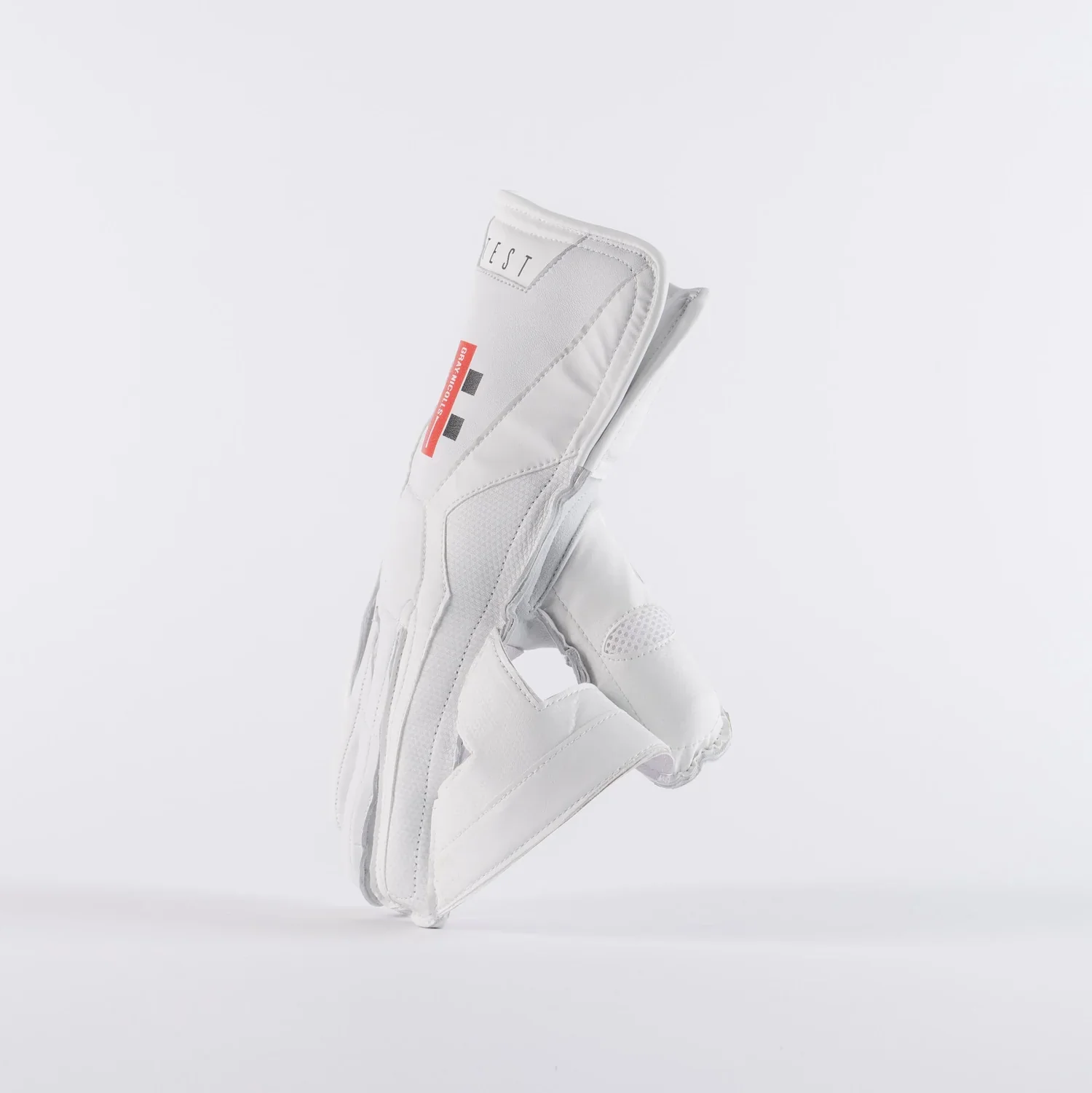 GRAY NICOLLS TEST WHITE WICKET KEEPING GLOVES - Image 6