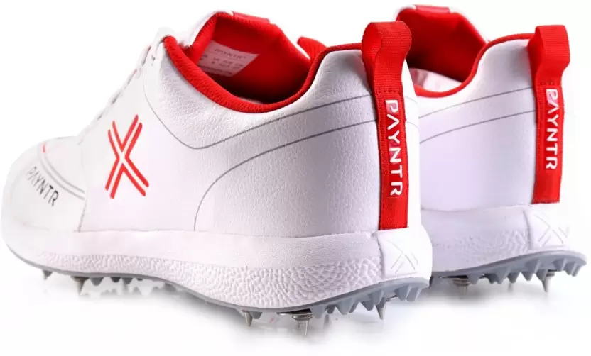 Payntr X Batting Spike (All White) Cricket Shoes - Image 3