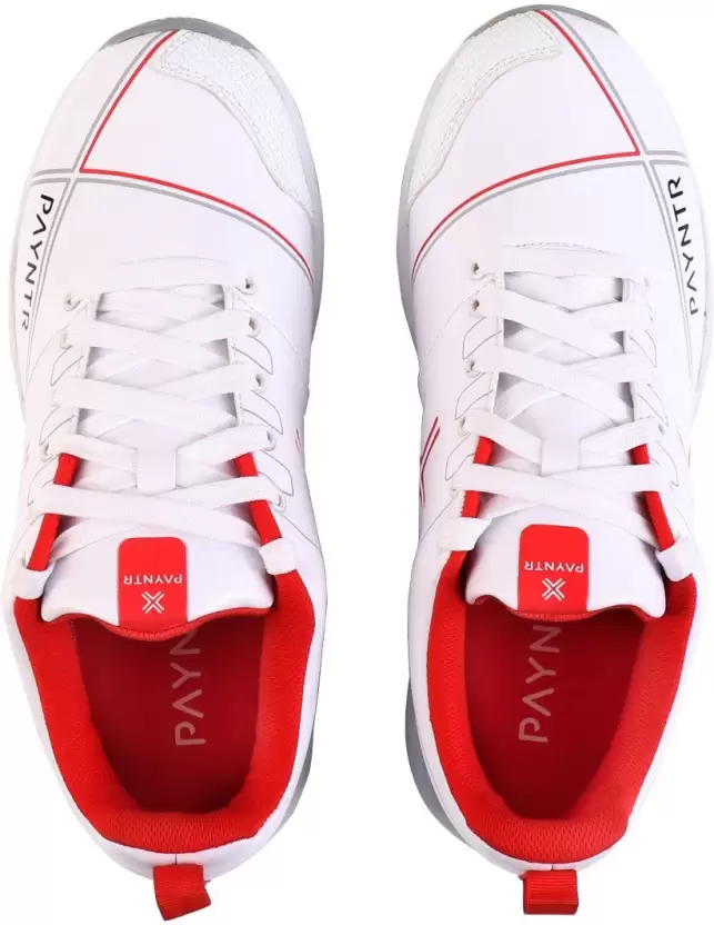 Payntr X Batting Spike (All White) Cricket Shoes - Image 5