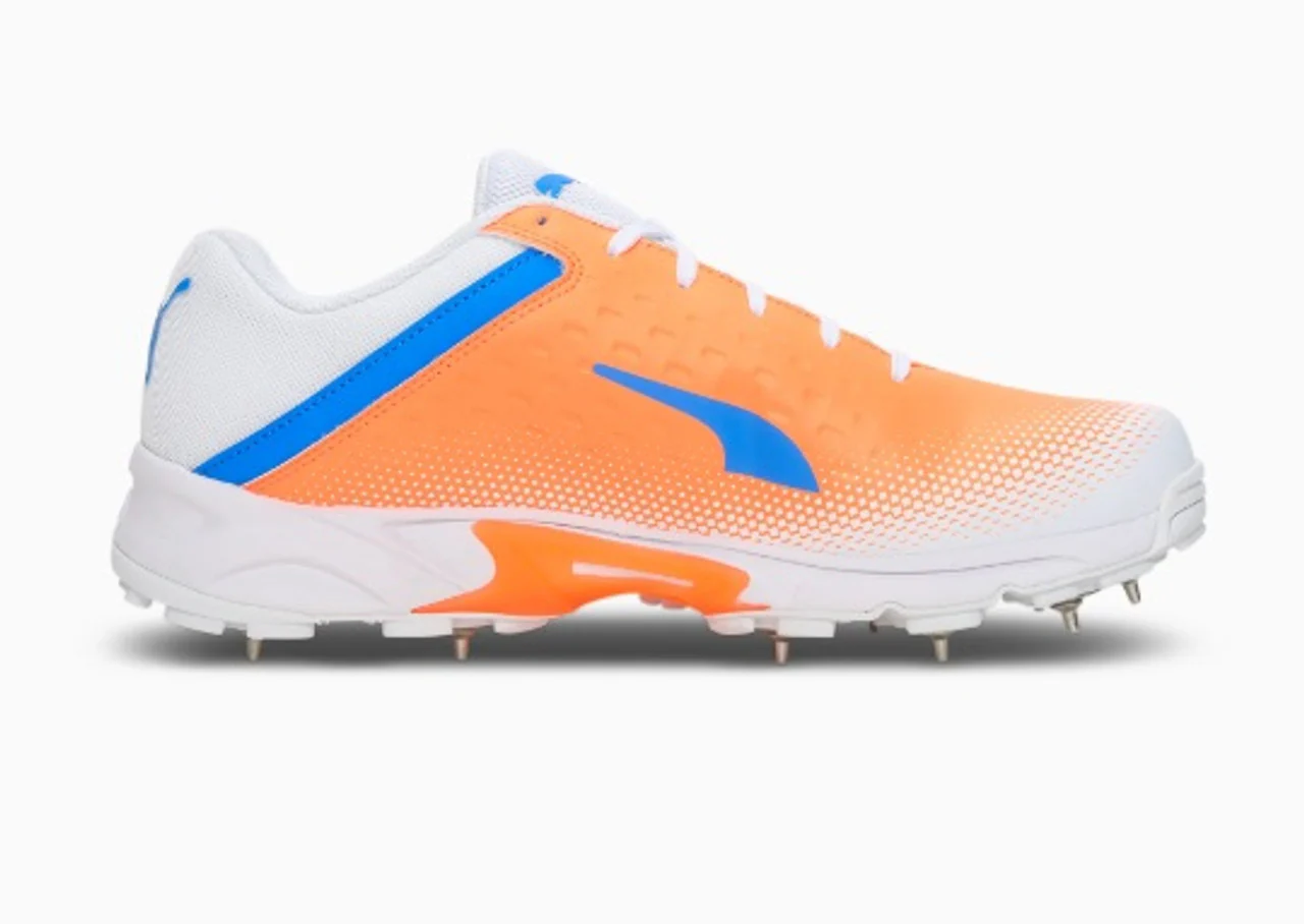 PUMA Spike 22.2 Men's Cricket Shoes white-bluemazing-Neon Citrus - Image 3
