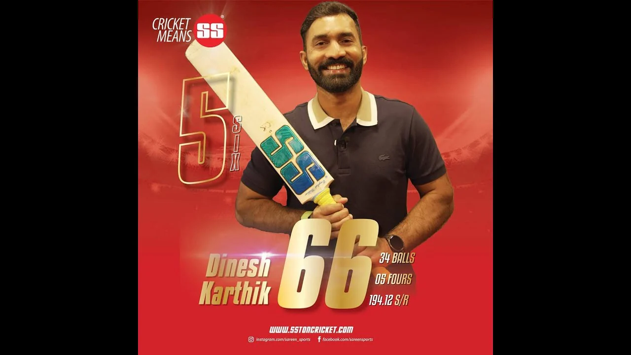 SS DINESH KARTHICK PLAYERS ENGLISH WILLOW CRICKET BAT 2023(NO DISCOUNT) - Image 3