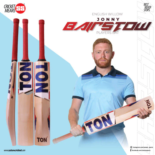 SS TON JONNY BAIRSTOW PLAYERS ENGLISH WILLOW CRICKET BAT 2023(NO DISCOUNT) - Image 2