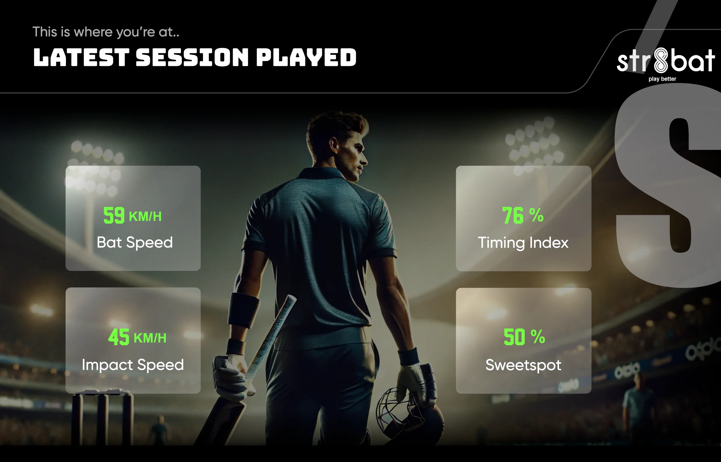 str8bat Sensor - Cricket Bat Sensor, Motion Sensor for Batting metrics, Bat Speed Sensor, Batting Analysis Device - Image 3